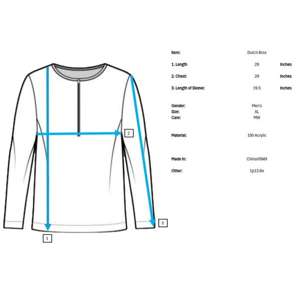 Rare Dutch Bros Brothers Christmas Sweater Mens XL Merry and Stoked Ugly Holiday - Picture 9 of 9